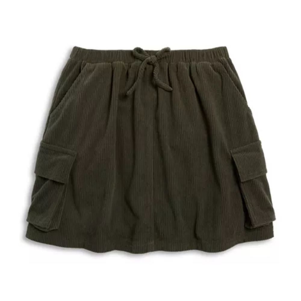 Aqua‎ Girl Green Corduroy Cargo Skirt Size M